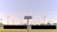Uetze - Schwüblingsen - Nid de cigogne & éoliennes