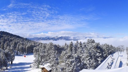 Insigne émail Ski Club De Cambre D'Aze - Pin's Sport D'hiver - Occasion