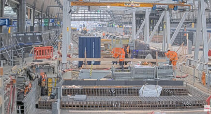 Amsterdam - Amsterdam Centraal station - Construction area - Netherlands