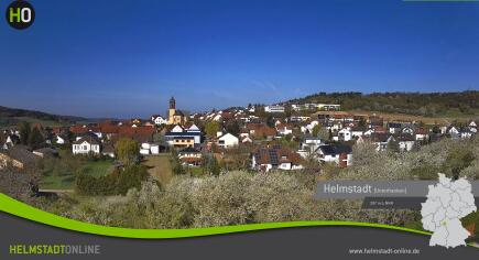 Helmstadt in Unterfranken - Panoramic view - Germany
