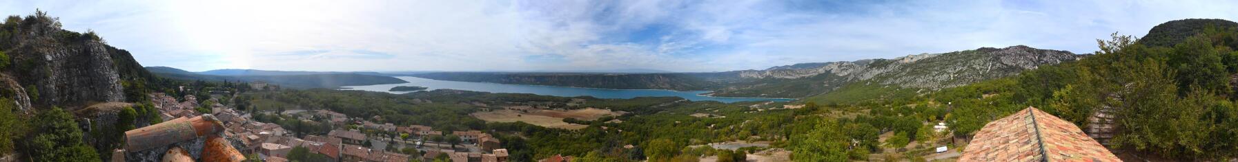 Aiguines - Panoramic view - France